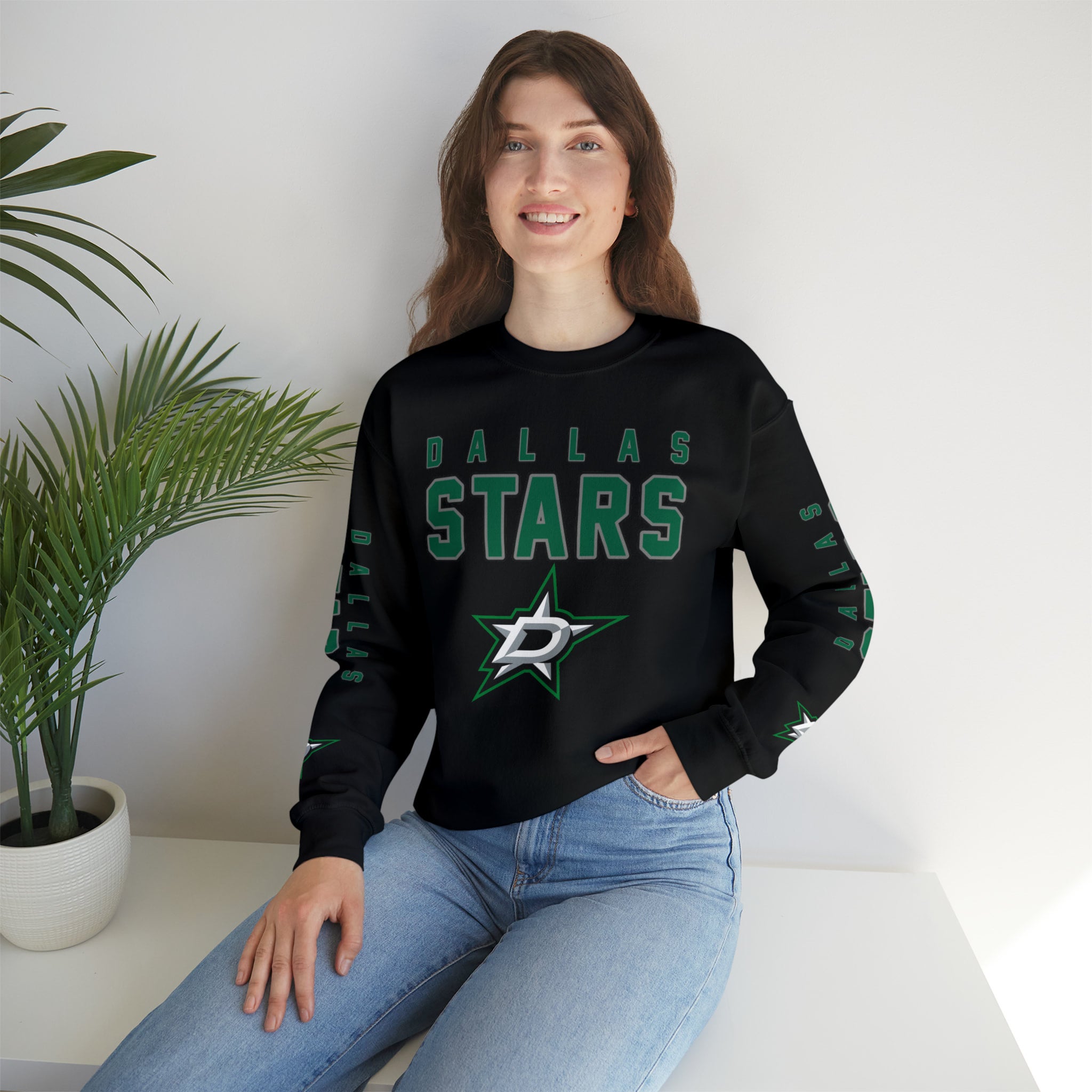 Dallas Stars Crewneck Sweatshirt | JZ FAN CAVE